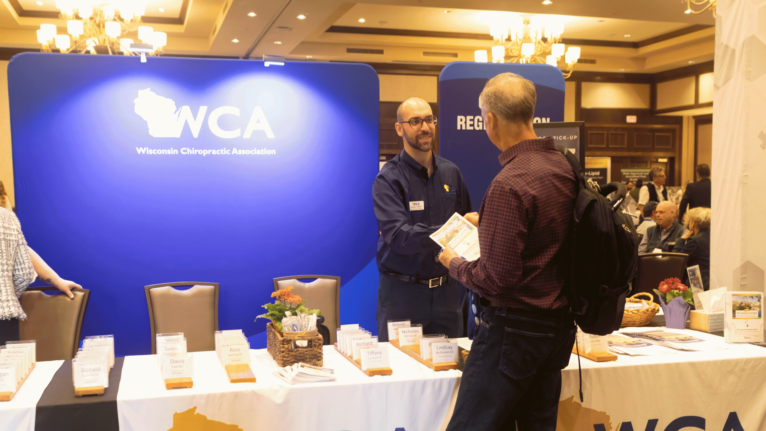 WCA Registration Booth
