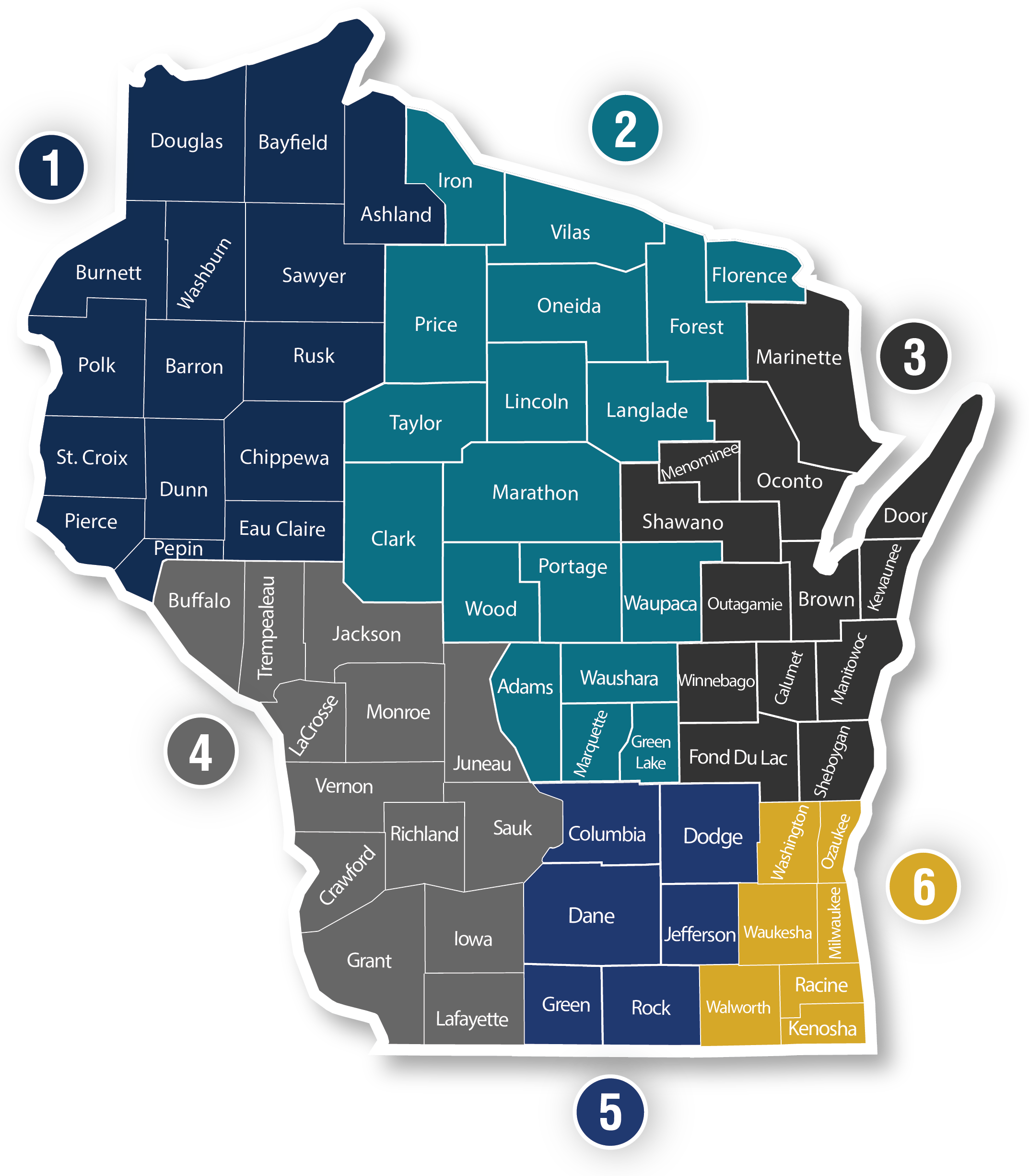 WCA District Map